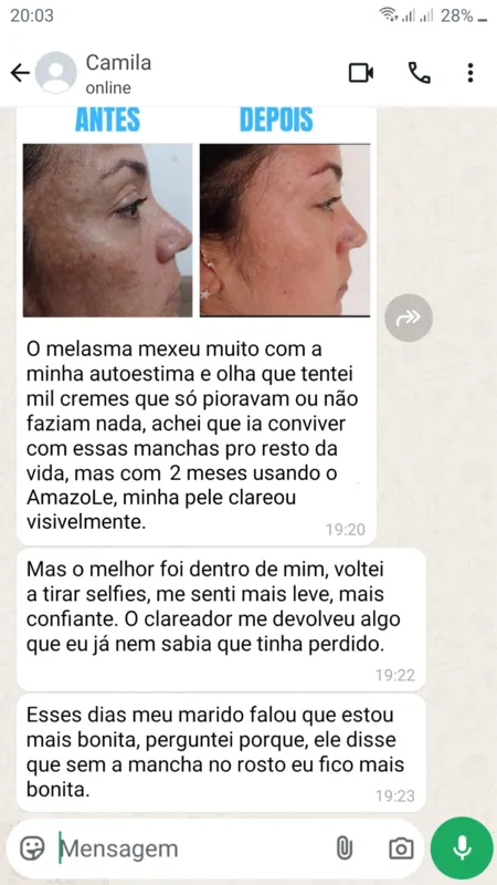 AL -Pronto - prova melasma